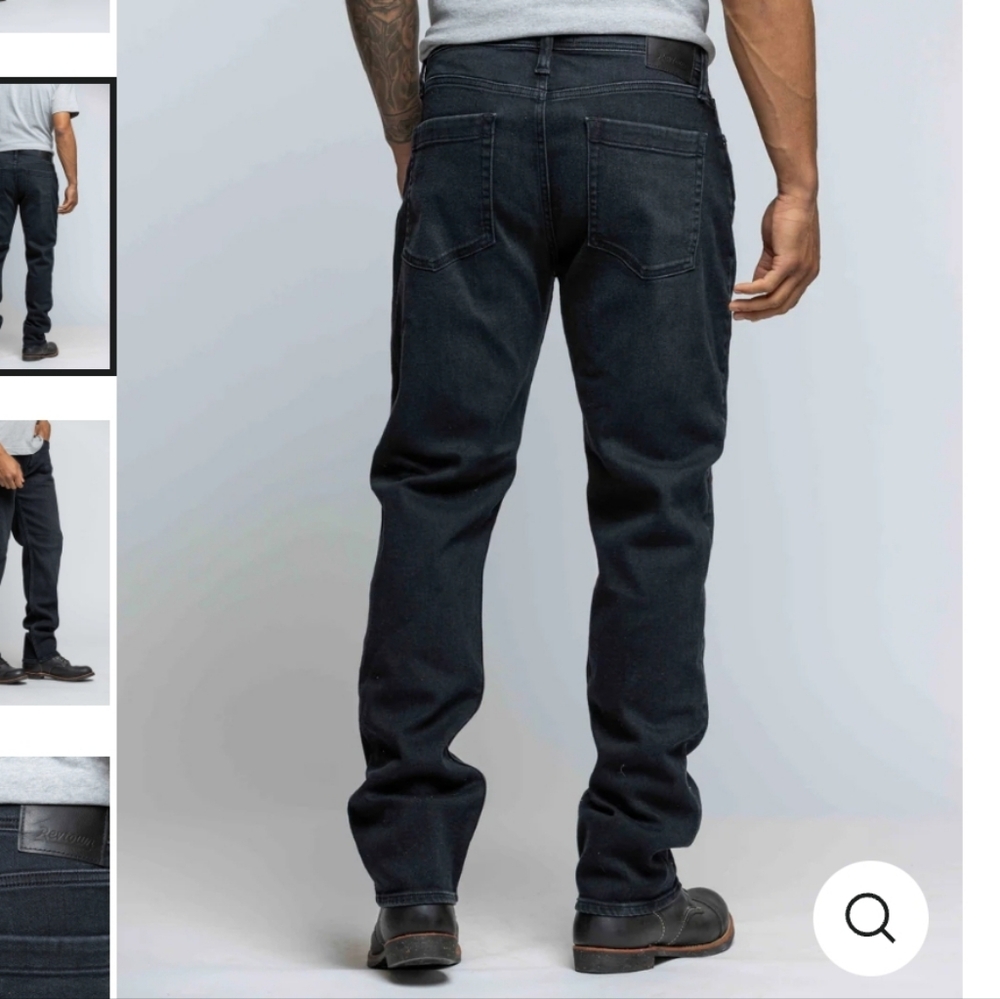 Revtown Sharp Jeansthe Sharp Carbon Black Sz 35x3… - image 3